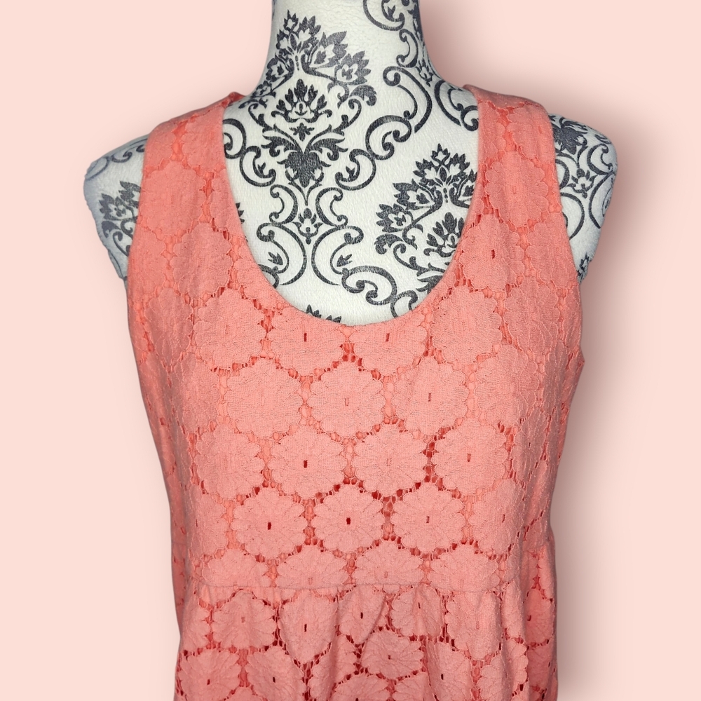 MOTHERHOOD MATERNITY Coral Lace Dress - Large - Picture 5 of 7